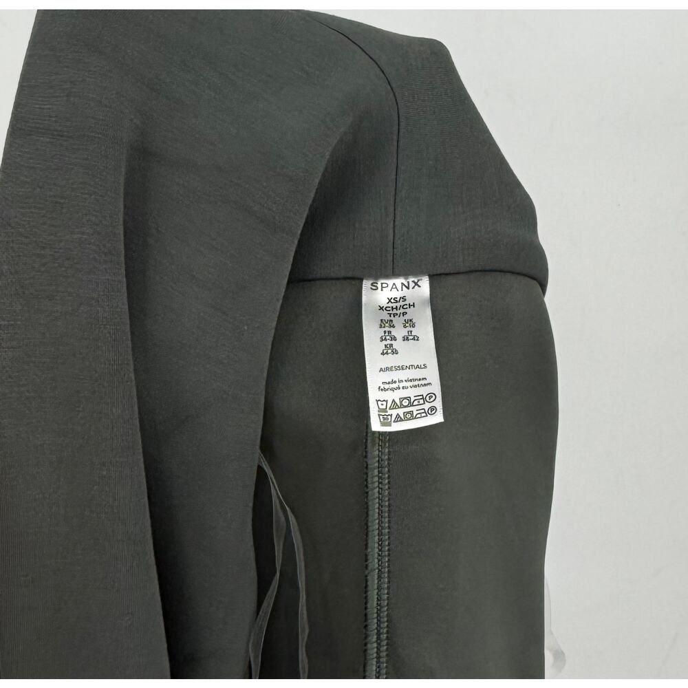 SPANX Womens Air Essentials Cocoon Cardigan Sweater XS Small Green Dark Palm NWT - Picture 10 of 13